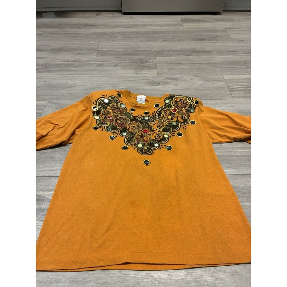 Vintage KWBL Los Angeles wearable art tshirt shoulder pads Mob Wife 1991 Onesize